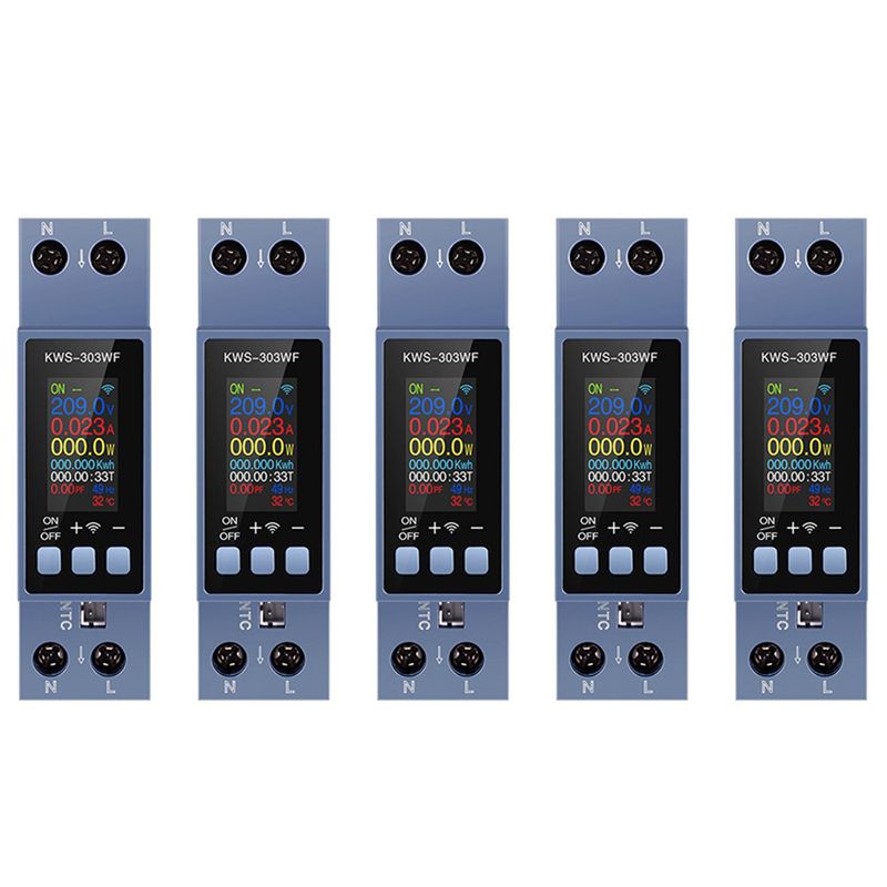 Energy Meter Din Rail Wifi - BHBD-5X เครื่องวัดพลังงานไฟฟ้า TUYA WIFI แบบติดตั้งราง DIN