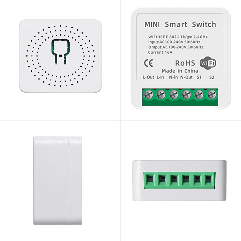 Smart Plug Mini Alexa Google - สวิตช์อัจฉริยะขนาดเล็ก Wifi 16A DIY ไร้สาย ควบคุม