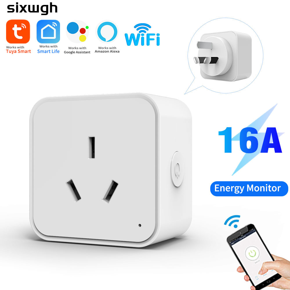 Smart Plug Zigbee 16A - ทูย่า ไวไฟสมาร์ทซ็อกเก็ต AU 16A ปลั๊กซิกบีพร้อมการตรวจสอบพลังงานแอปพลิเคชันสมาร์ทไลฟ์รีโมทคอนโทรลเข้ากันได้กับ Ale