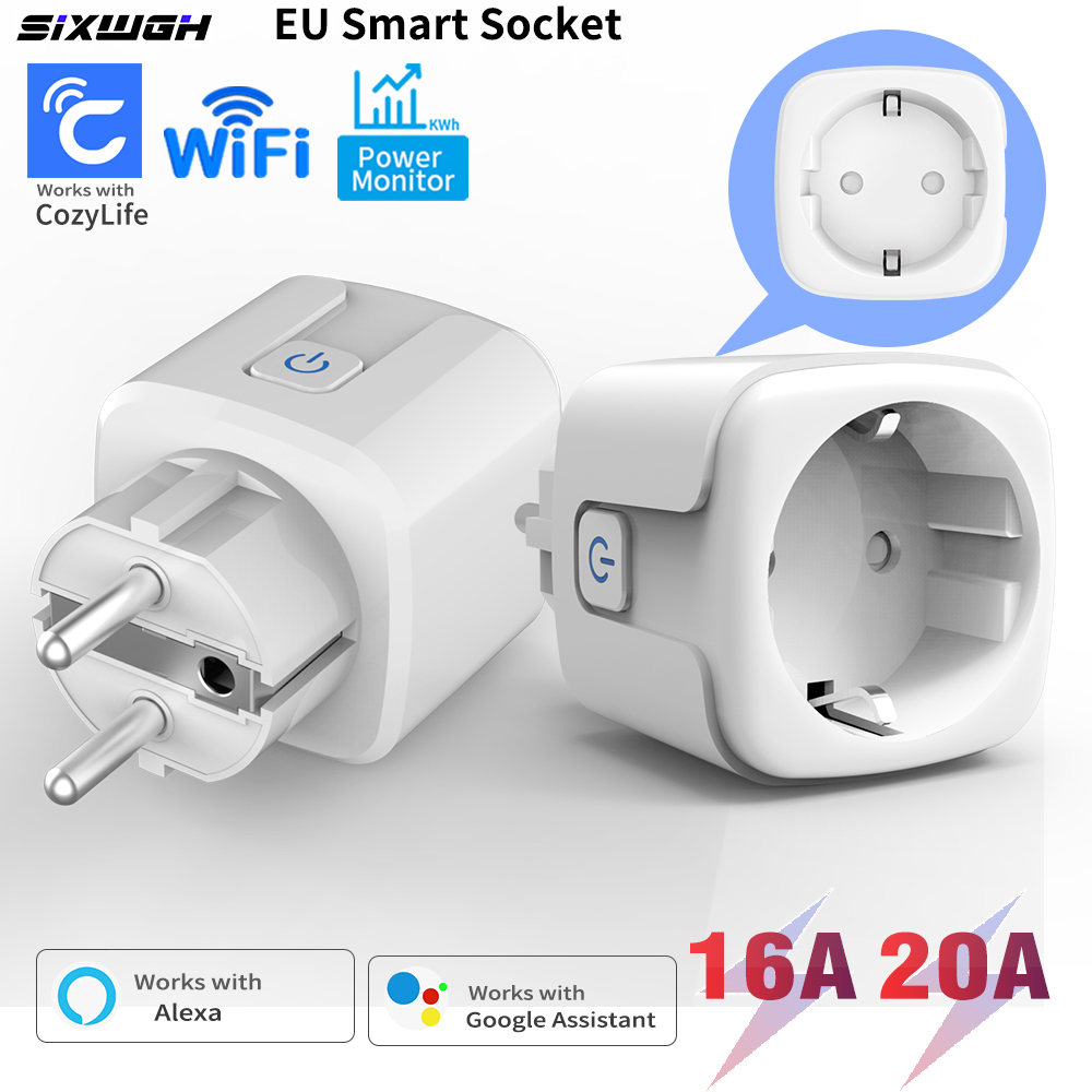 Smart Socket With Timer Countdown - ปลั๊กอัจฉริยะ WiFi แบบ EU FR 20A/16A