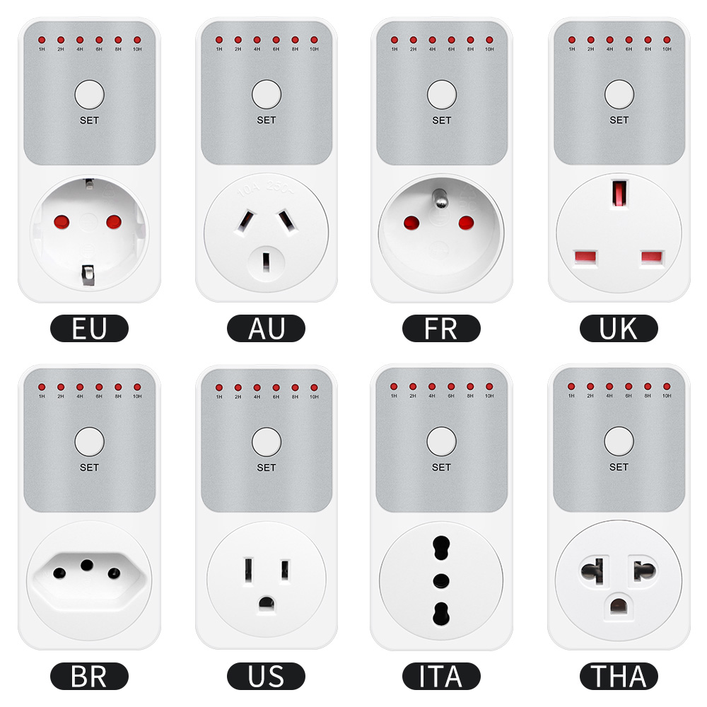 Smart Socket With Timer Countdown - ปลั๊กไฟอิเล็กทรอนิคส์ตั้งเวลา10Hr สวิตช์แบบเสียบปลั๊กอัจฉริยะสามารถตั้งเวลานับถอยหลังได้