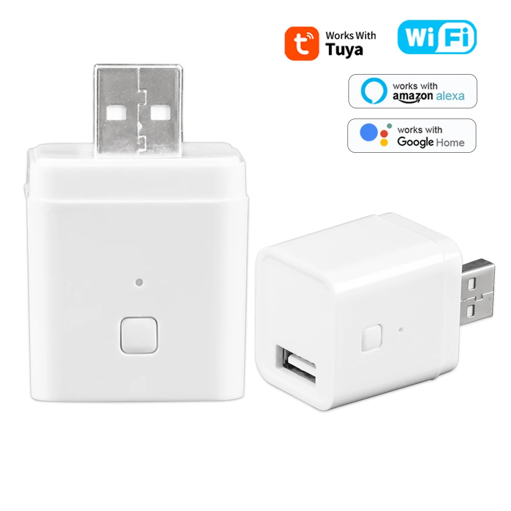 Smart Plug Mini Alexa Google - อะแดปเตอร์ WiFi ขนาดเล็ก พอร์ต Micro USB