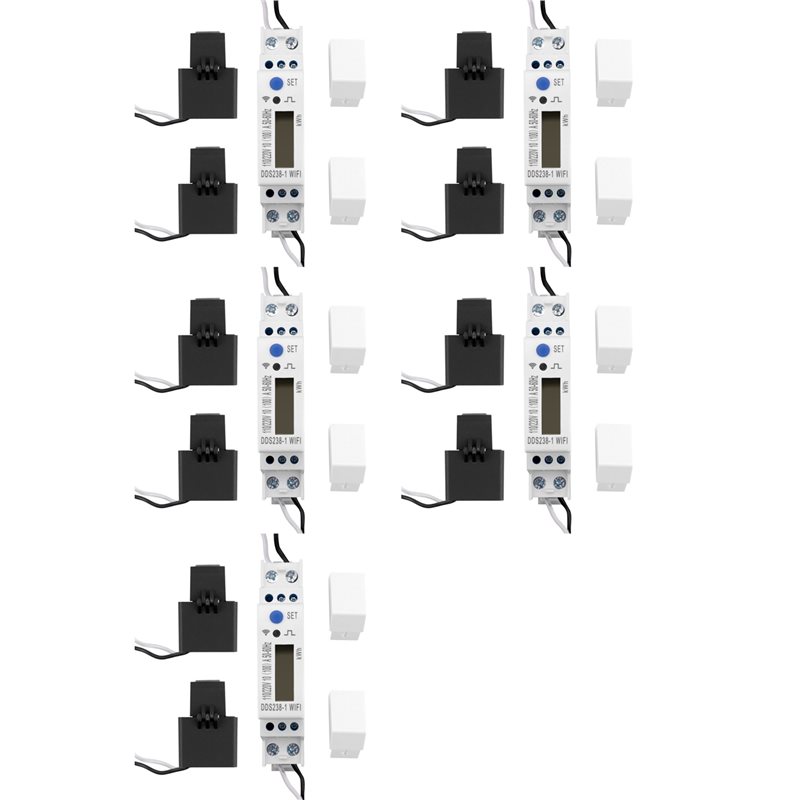 Energy Meter Din Rail Wifi - 【NOW SAVE】5X 2Phase 3Wires 110V+110V 100A