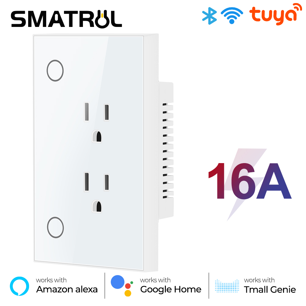 Smart Plug Energy Monitoring Wifi - 16A Tuya Wifi Us ปลั๊ก Outlet