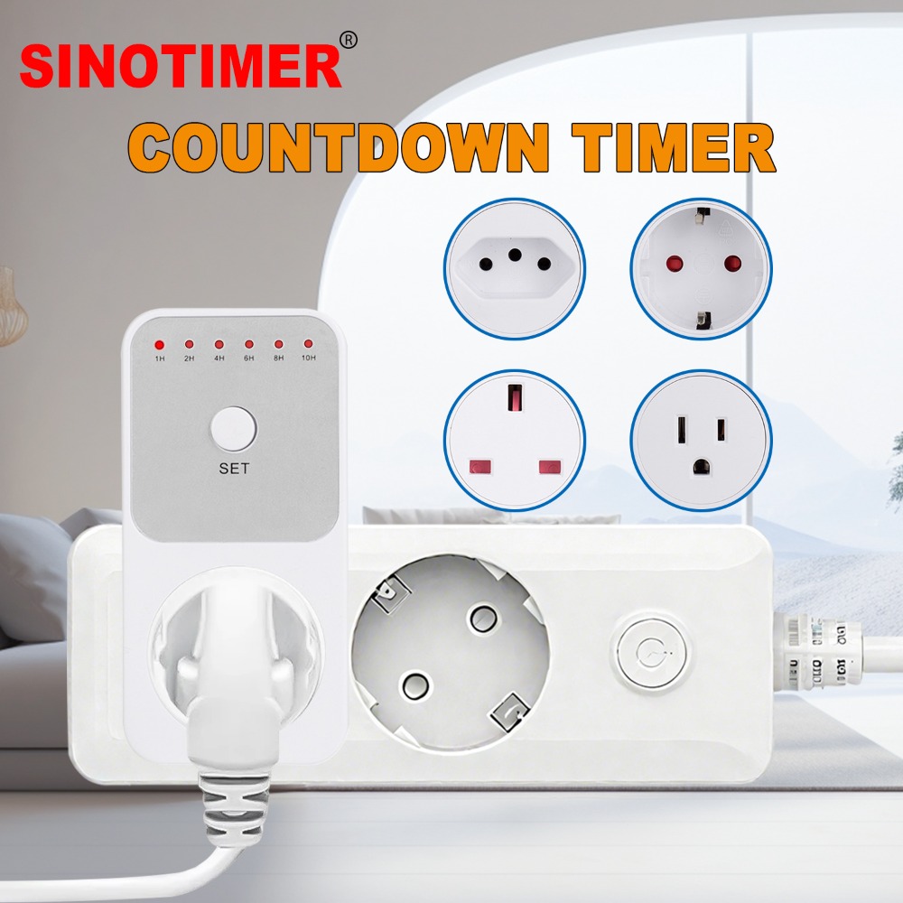 Smart Socket With Timer Countdown - ปลั๊กตั้งเวลา 10 ชั่วโมง พร้อมมิเตอร์วัดพลังงานอิเล็กทรอนิกส์ ตั้งเวลาอัจฉริยะ ควบคุมการใช้งานแบบสมาร์ท