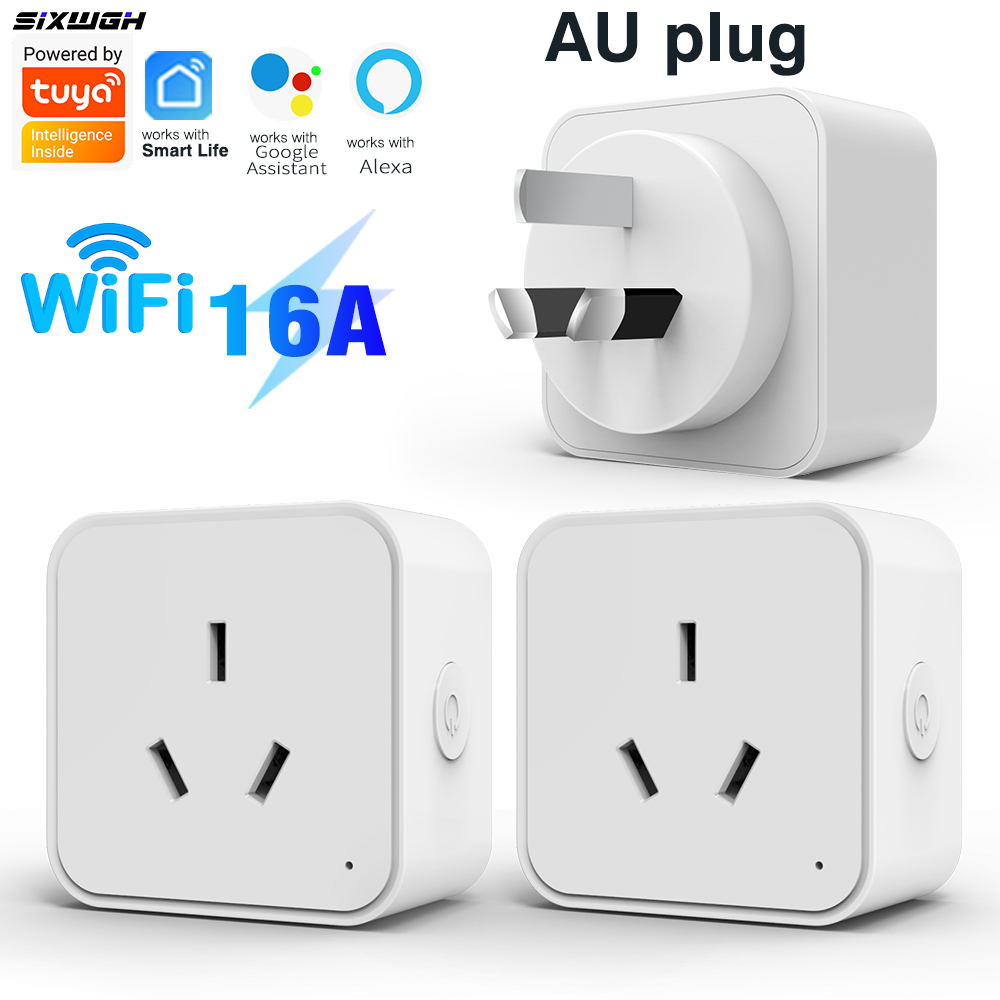 Smart Plug Energy Monitoring Wifi - ปลั๊กอัจฉริยะ WiFi Tuya แบบ AU, ปลั๊กนิวซีแลนด์พร้อมระบบตรวจสอบพลังงาน,