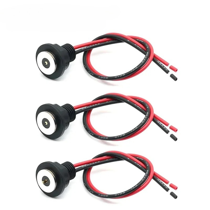 Smart Plug Matter Thread - DC-15A-CX พร้อมสายเชื่อมต่อแม่เหล็กด้ายขั้วต่อกันน้ํา 22AWG สายไฟชาร์จแม่เหล็ก Contacts ชายหญิง