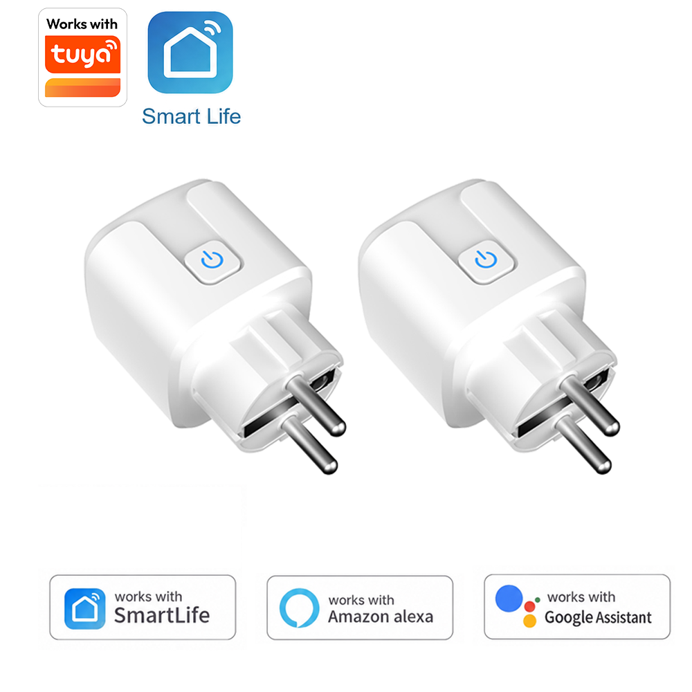 Smart Plug Matter Thread - ปลั๊กอัจฉริยะ Tuya EU รองรับ Wi-Fi, 16A/20A,