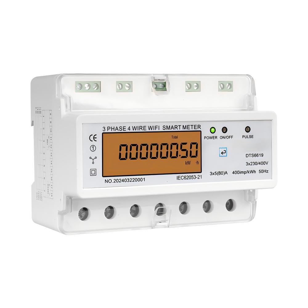 มิเตอร์วัดพลังงานอัจฉริยะ 3 เฟ - Energy Meter Din Rail Wifi บทวิจารณ์และราคา