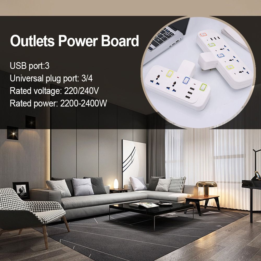 ปลั๊กไฟฟ้าอัจฉริยะแบบ USB อะแด - Smart Power Strip 4 Outlet Usb บทวิจารณ์และราคา