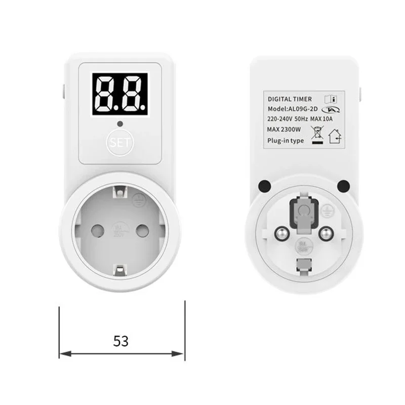 ตัวจับเวลาแบบดิจิตอล ปลั๊ก EU  - Smart Socket With Timer Countdown บทวิจารณ์และราคา