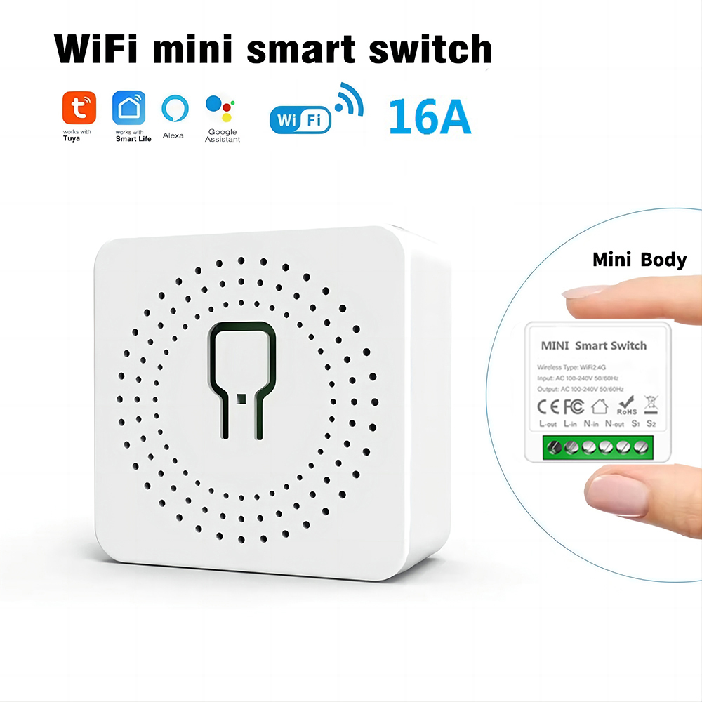 สวิตช์อัจฉริยะขนาดเล็ก Wifi 16 - Smart Plug Mini Alexa Google บทวิจารณ์และราคา