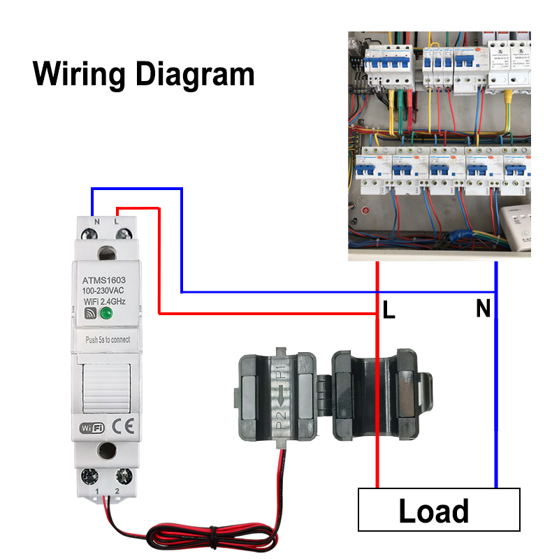 สมาร์ทมิเตอร์วัดพลังงานดิจิตอล - Energy Meter Din Rail Wifi บทวิจารณ์และราคา