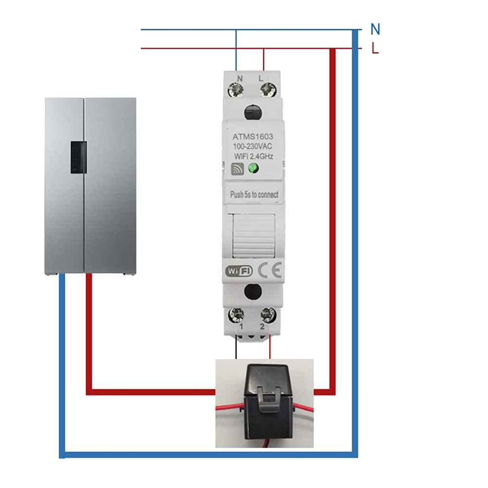 A72Z 1 ชิ้น ATMS1603 Tuya เครื - Energy Meter Din Rail Wifi บทวิจารณ์และราคา