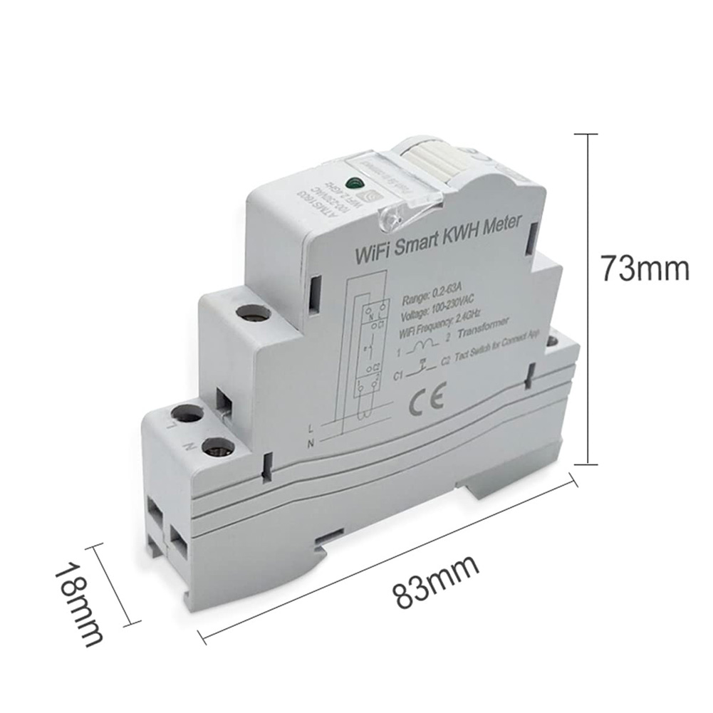 A72Z 1 ชิ้น ATMS1603 Tuya เครื - Energy Meter Din Rail Wifi บทวิจารณ์และราคา