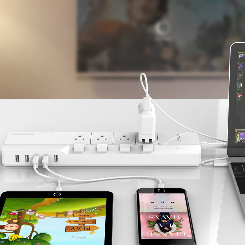 ORICO 4AC Outlets 5USB พอร์ต P - Smart Power Strip 4 Outlet Usb บทวิจารณ์และราคา