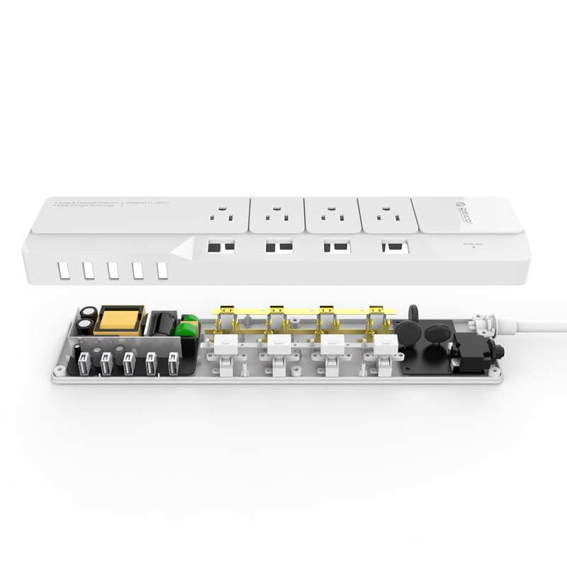 ORICO 4AC Outlets 5USB พอร์ต P - Smart Power Strip 4 Outlet Usb บทวิจารณ์และราคา