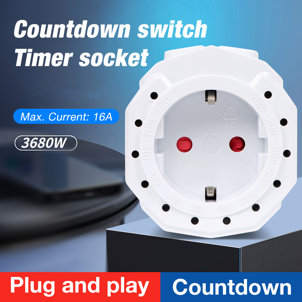 สวิตช์ตั้งเวลา 24 ชั่วโมง ปลั๊ - Smart Socket With Timer Countdown บทวิจารณ์และราคา