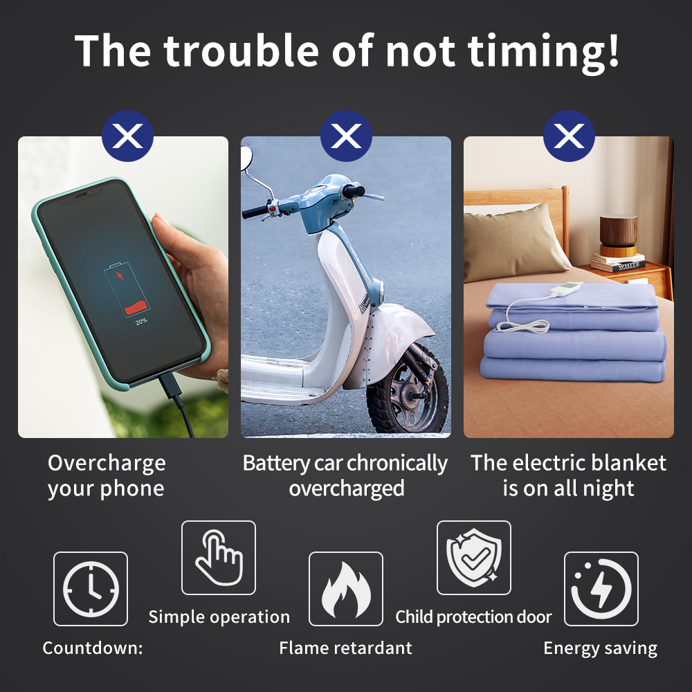 สวิตช์ตั้งเวลา 24 ชั่วโมง ปลั๊ - Smart Socket With Timer Countdown บทวิจารณ์และราคา