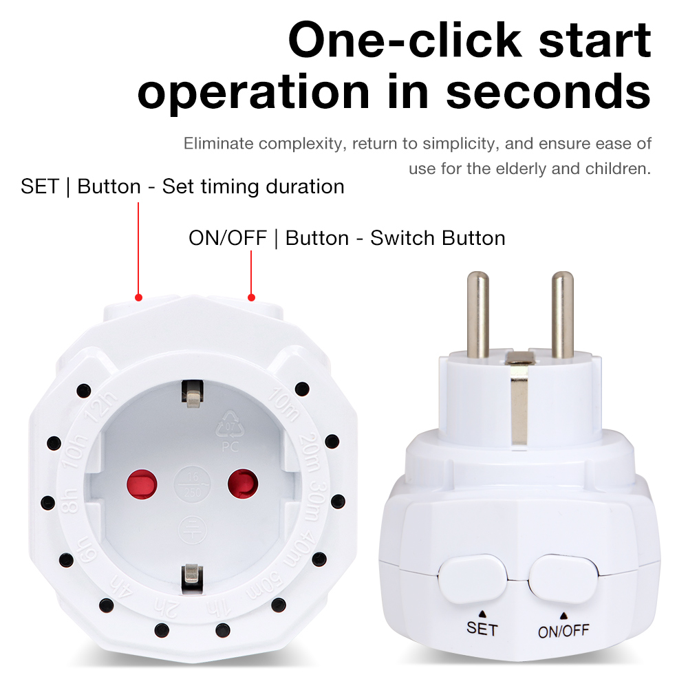 สวิตช์ตั้งเวลา 24 ชั่วโมง ปลั๊ - Smart Socket With Timer Countdown บทวิจารณ์และราคา