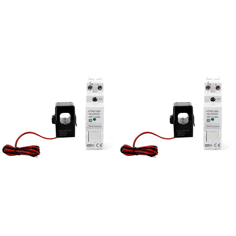 ABJI-2X ATMS1603 Tuya เครื่องว - Energy Meter Din Rail Wifi บทวิจารณ์และราคา