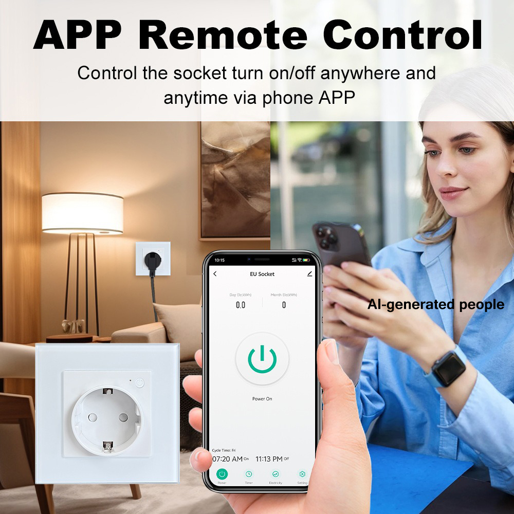 เต้ารับติดผนังอัจฉริยะ WiFi 16 - Smart Socket 16A Tuya App บทวิจารณ์และราคา