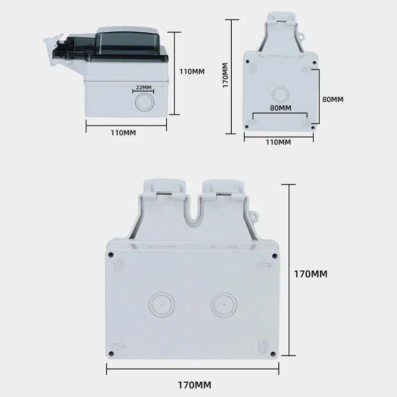 Tuya ปลั๊กไฟฟ้า IP66กลางแจ้ง E - Smart Plug Outdoor Waterproof บทวิจารณ์และราคา