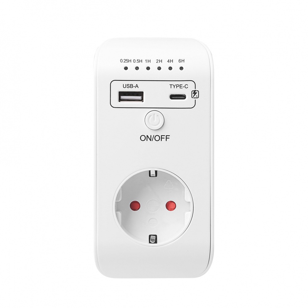 ปลั๊กตั้งเวลาแบบ EU พร้อมช่องเ - Smart Socket With Timer Countdown บทวิจารณ์และราคา
