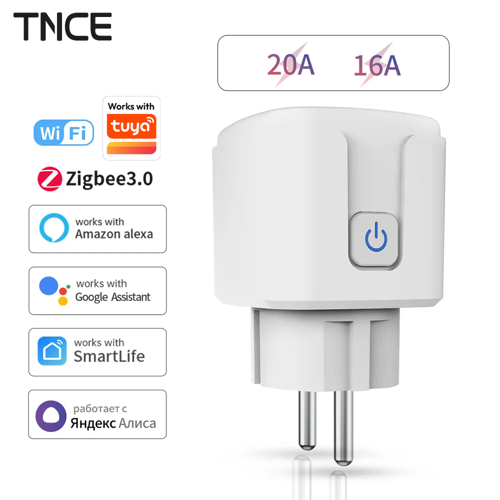 TNCE Tuya WiFi/Zigbee 16A/20A  - Smart Plug Energy Monitoring Wifi บทวิจารณ์และราคา