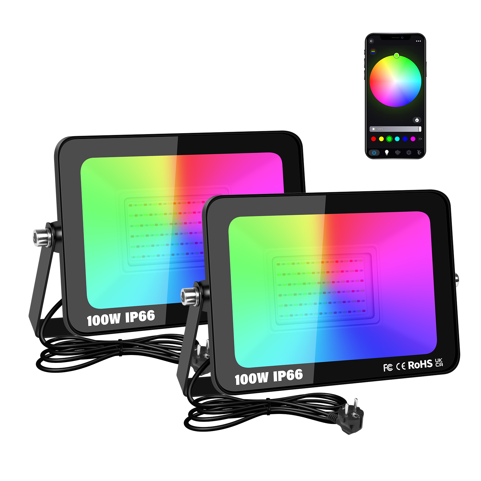 SKYWORLD APP RGB สมาร์ทฟลัดไลท - Smart Plug Outdoor Waterproof บทวิจารณ์และราคา