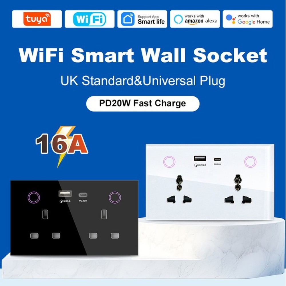 ปลั๊กไฟอัจฉริยะ WiFi ควบคุมผ่า - Smart Socket 16A Tuya App บทวิจารณ์และราคา