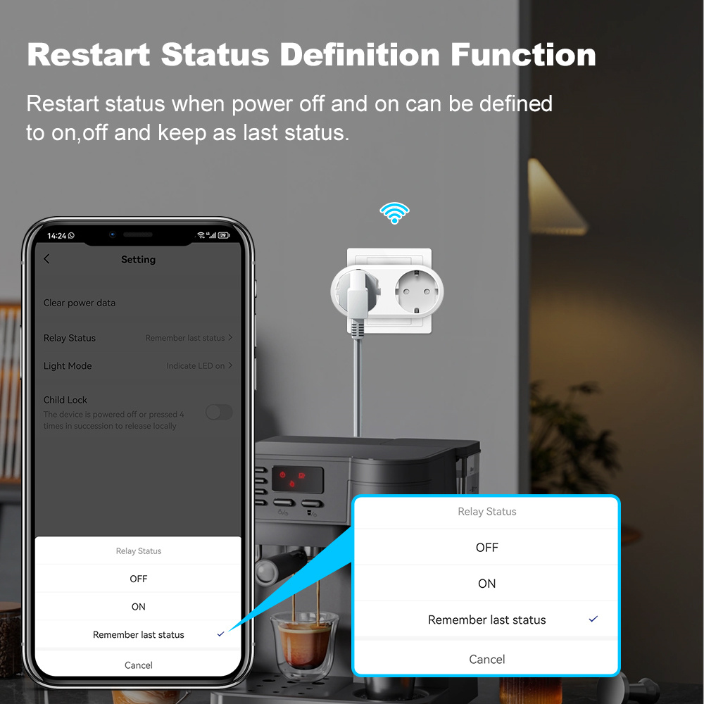 ปลั๊กไฟอัจฉริยะ WiFi แบบสองช่อ - Smart Socket 16A Tuya App บทวิจารณ์และราคา