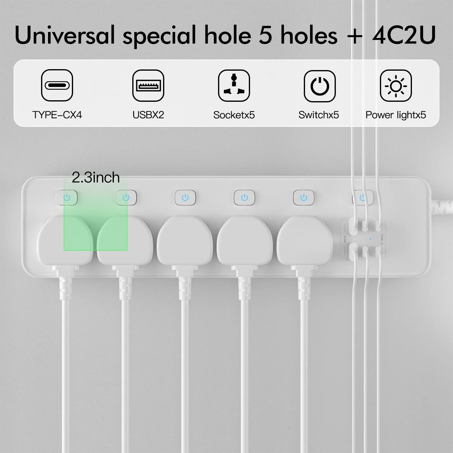 ปลั๊กพ่วงอเนกประสงค์พร้อมพอร์ต - Smart Plug Surge Protector บทวิจารณ์และราคา