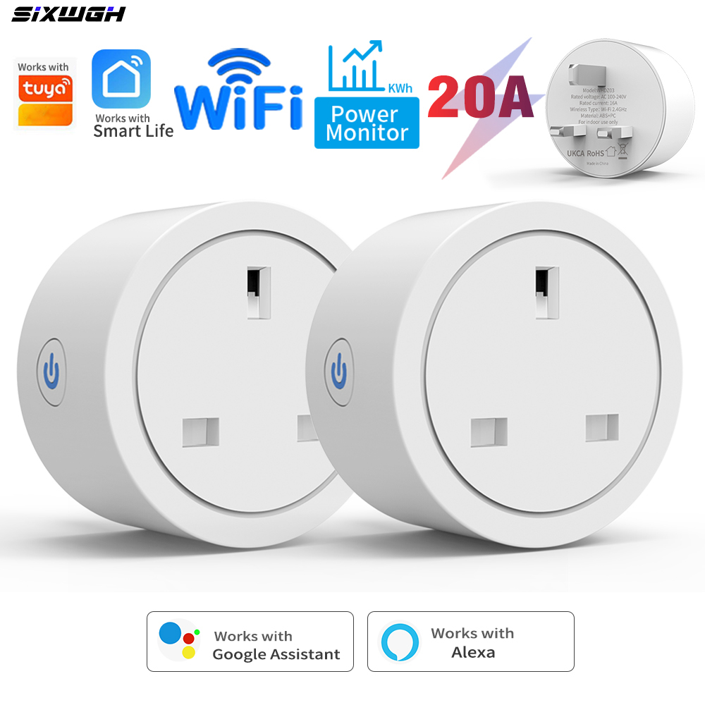 ปลั๊กไฟอัจฉริยะ 20A Tuya WiFi  - Smart Plug Energy Monitoring Wifi บทวิจารณ์และราคา