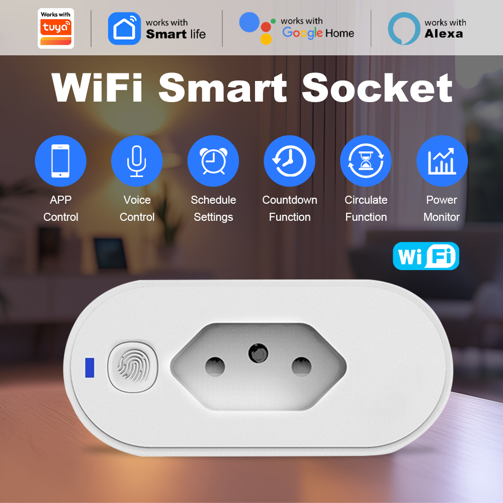 ปลั๊กไฟอัจฉริยะ Wifi บราซิล 16 - Smart Socket 16A Tuya App บทวิจารณ์และราคา