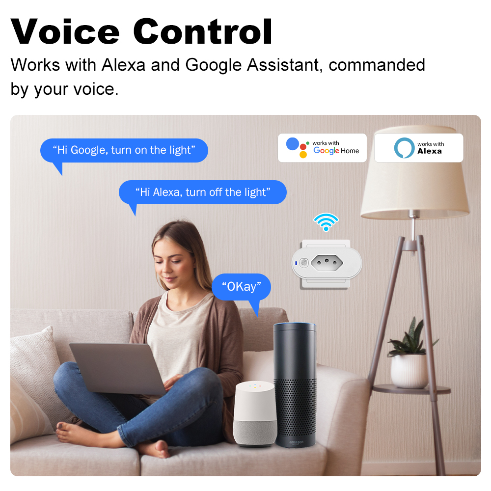 ปลั๊กไฟอัจฉริยะ Wifi บราซิล 16 - Smart Socket 16A Tuya App บทวิจารณ์และราคา