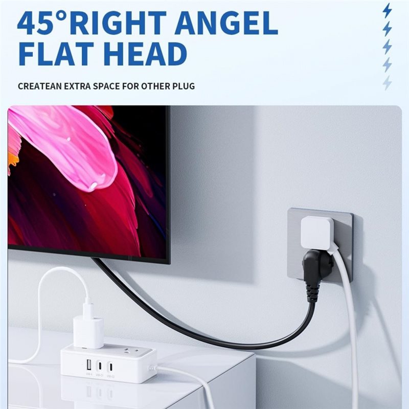 ปลั๊กพ่วงอัจฉริยะ AB41-5 ช่องเ - Smart Plug Surge Protector บทวิจารณ์และราคา