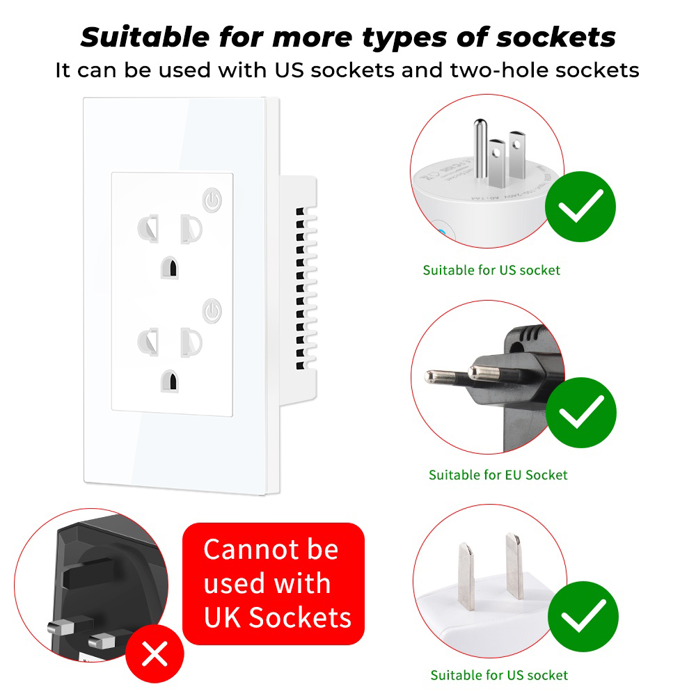 16A Tuya WiFi Bluetooth EU EU  - Smart Plug Energy Monitoring Wifi บทวิจารณ์และราคา