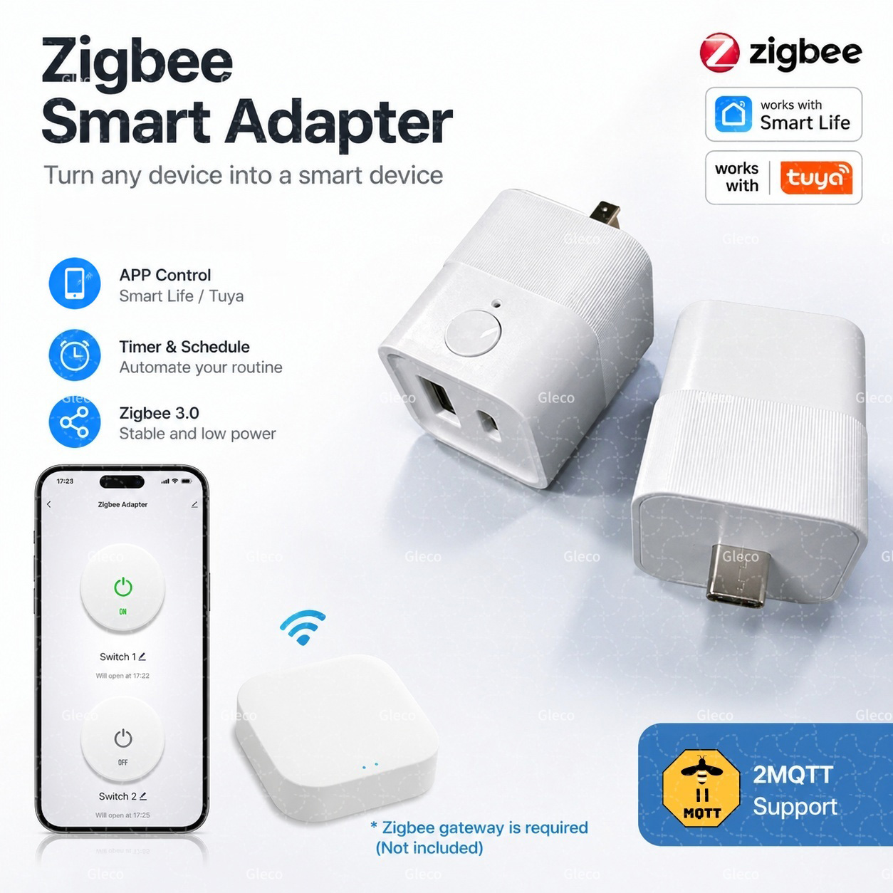 อะแดปเตอร์ Tuya Zigbee USB สวิ - Smart Plug Matter Thread บทวิจารณ์และราคา