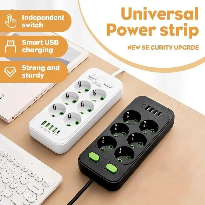 AC Outlet EU Plug Multitap Pow - Smart Plug Surge Protector บทวิจารณ์และราคา