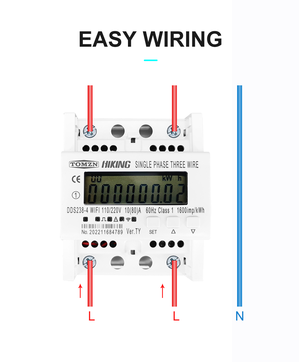 TOMZN เครื่องวัดพลังงานอัจฉริย - Energy Meter Din Rail Wifi บทวิจารณ์และราคา