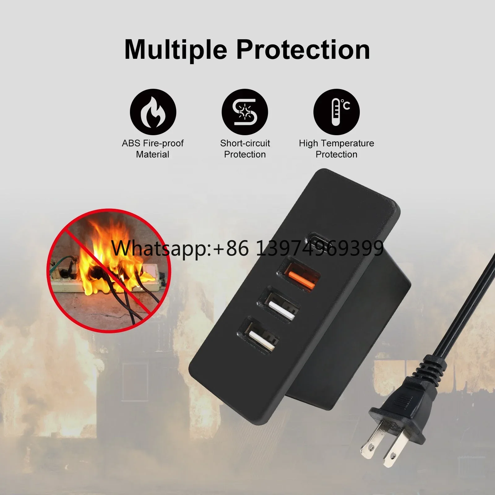 เต้ารับ USB C แบบฝังพร้อมระบบช - Smart Power Strip 4 Outlet Usb บทวิจารณ์และราคา