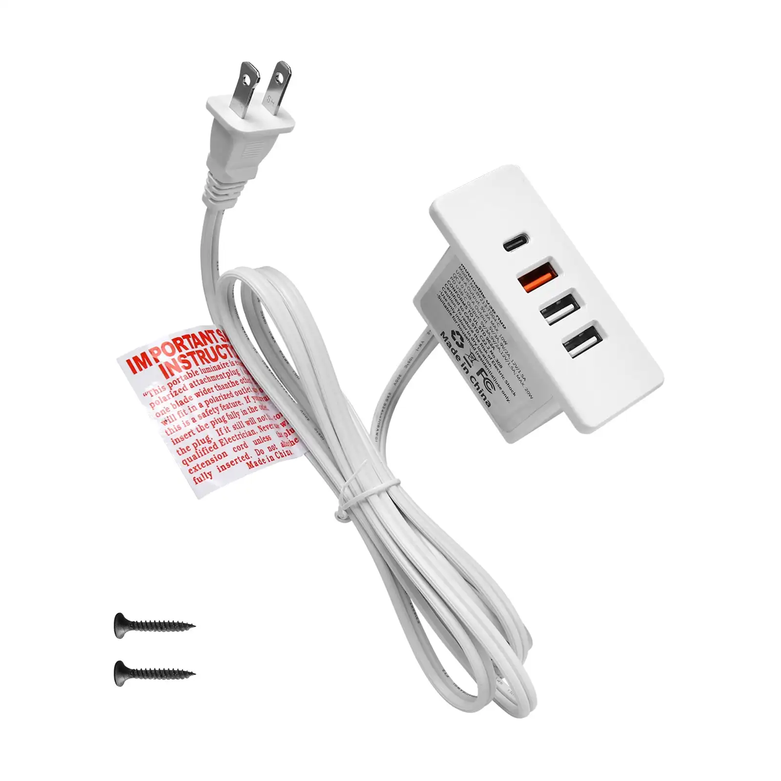 เต้ารับ USB C แบบฝังพร้อมระบบช - Smart Power Strip 4 Outlet Usb บทวิจารณ์และราคา
