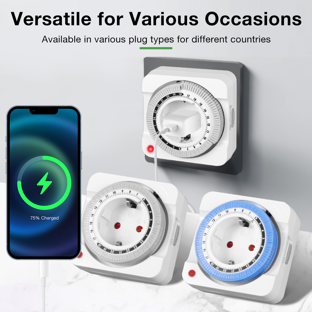 ปลั๊กไฟแบบ EU พร้อมตัวตั้งเวลา - Smart Socket With Timer Countdown บทวิจารณ์และราคา