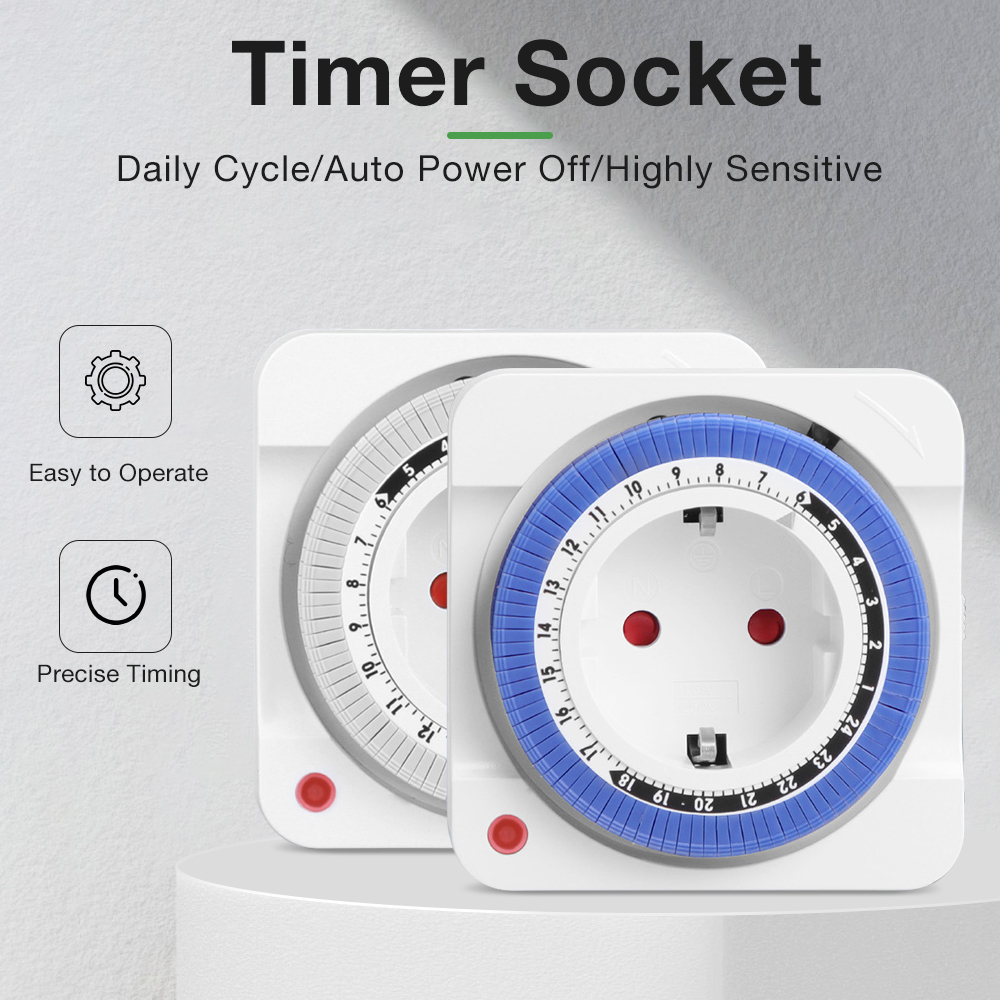 ปลั๊กไฟแบบ EU พร้อมตัวตั้งเวลา - Smart Socket With Timer Countdown บทวิจารณ์และราคา