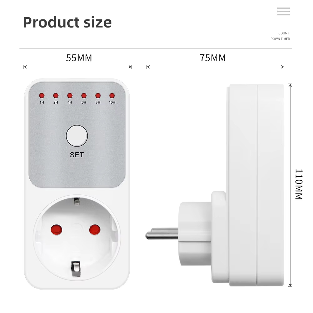 สวิตช์ตั้งเวลาถอยหลัง TM04 1 ช - Smart Socket With Timer Countdown บทวิจารณ์และราคา