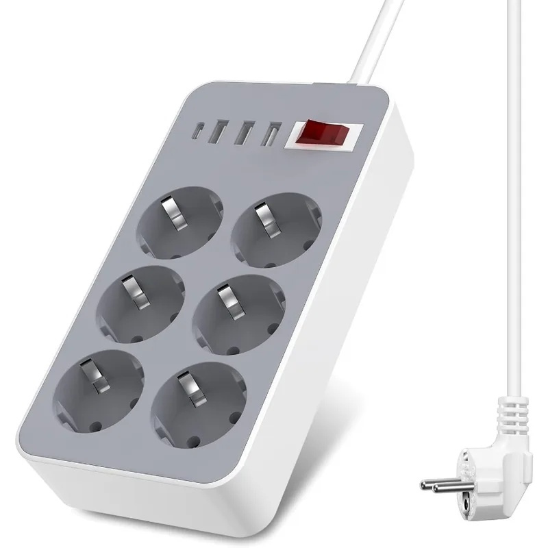 ปลั๊กไฟ 10 in 1 แบบ EU พร้อมสว - Smart Power Strip 4 Outlet Usb บทวิจารณ์และราคา