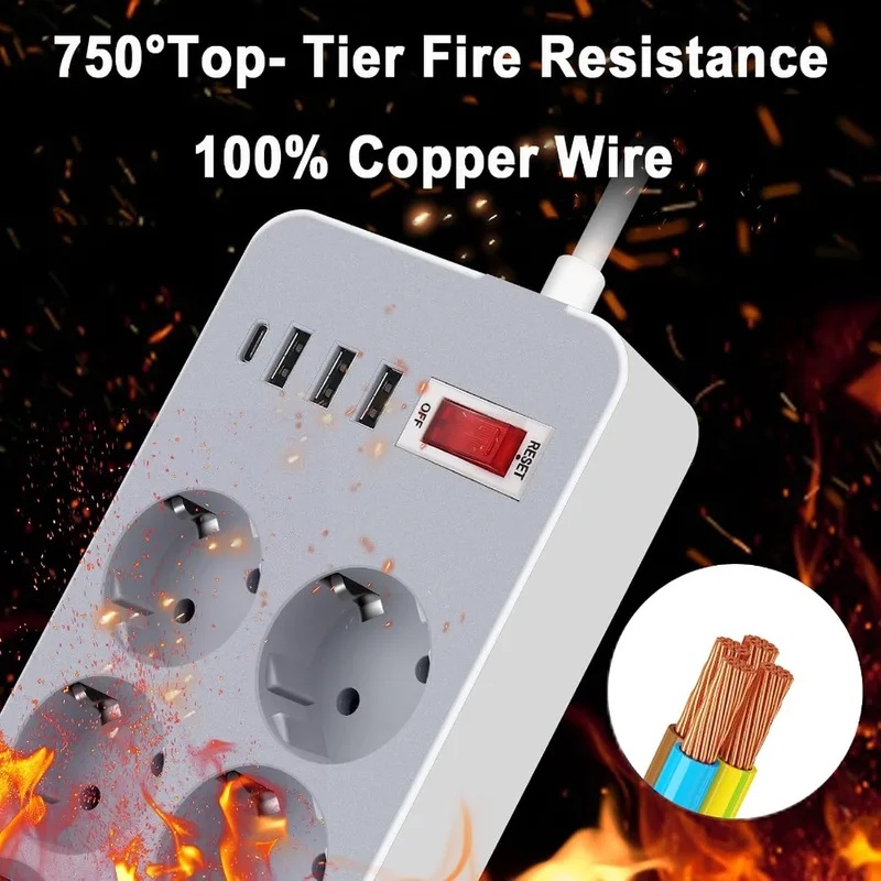 ปลั๊กไฟ 10 in 1 แบบ EU พร้อมสว - Smart Power Strip 4 Outlet Usb บทวิจารณ์และราคา
