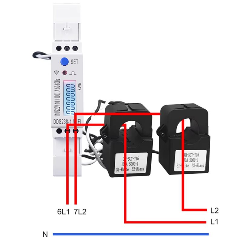 【NOW SAVE】5X 2Phase 3Wires 110 - Energy Meter Din Rail Wifi บทวิจารณ์และราคา