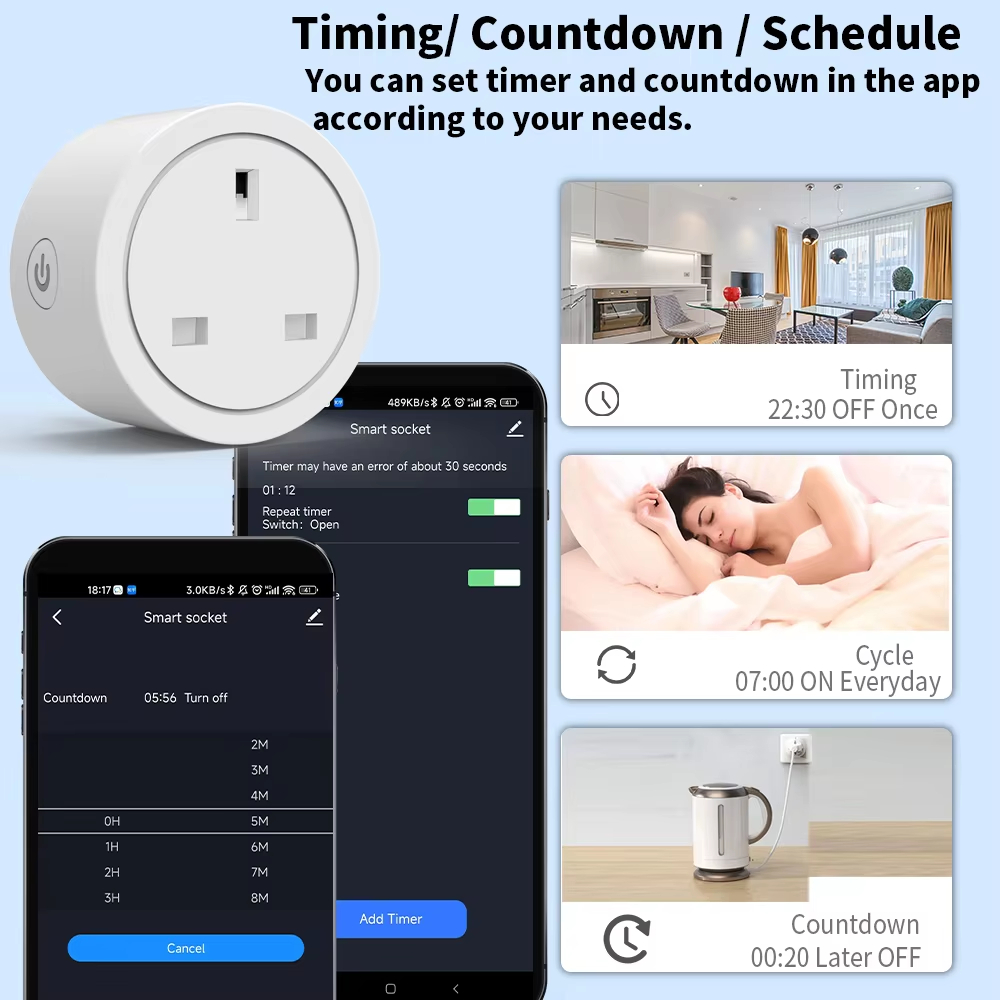 ปลั๊กไฟอัจฉริยะ WiFi 16A แบบ U - Smart Plug Energy Monitoring Wifi บทวิจารณ์และราคา